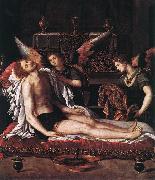 The Body of Christ with Two Angels ALLORI Alessandro